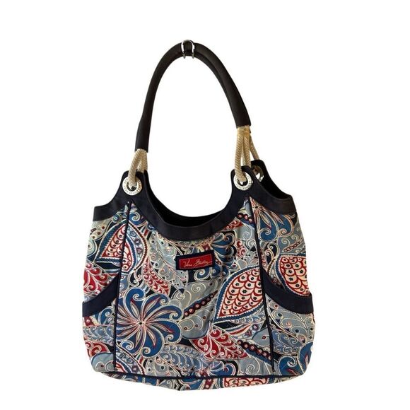 Vera Bradley Handbags - Vera Bradley shoulder bag red blue 14x15 retired Anchor Tote